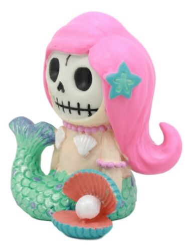 Ebros Gift Ebros Little Mermaid Furrybones Figurine Small 2.75 Inch Tall Furry Bones Skeleton Decor Statue