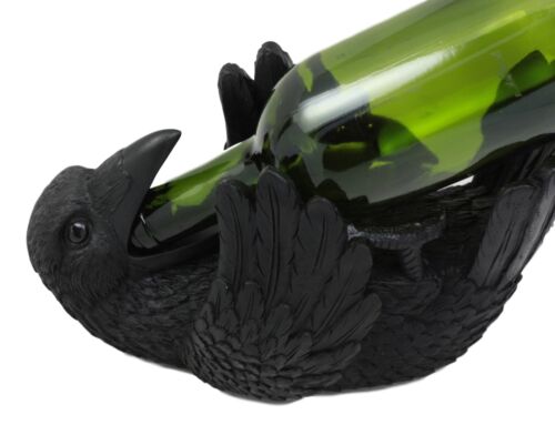 Ebros Gift Ebros Macabre Potion Raven Crow Mystical Wine Bottle Holder Figurine