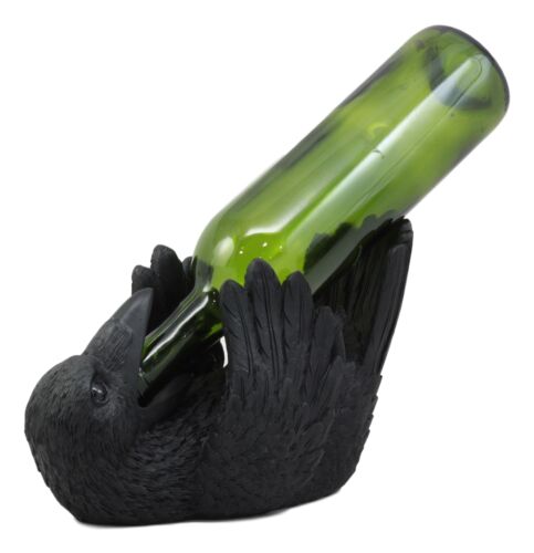 Ebros Gift Ebros Macabre Potion Raven Crow Mystical Wine Bottle Holder Figurine