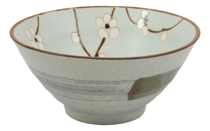 Ebros Gift Ebros Made In Japan 5"Diameter Light Blue Plum Sakura Bowls 10 Oz Set Of 4
