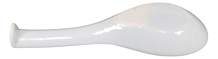 Ebros Gift Ebros Made In Japan Ceramic Glossy Speckled White Spoons W/ Ladle Hook Set Of 6