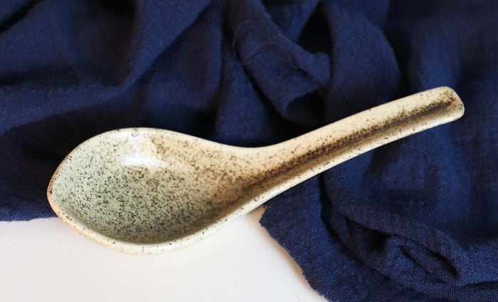 Ebros Gift Ebros Made In Japan Modern Glazed Ceramic Sandstone Brown Soup Spoons Set Of 6