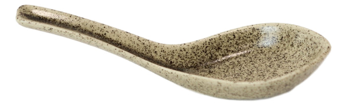 Ebros Gift Ebros Made In Japan Modern Glazed Ceramic Sandstone Brown Soup Spoons Set Of 6