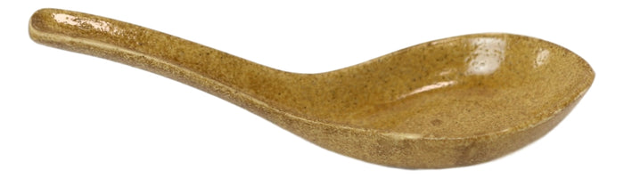 Ebros Gift Ebros Made In Japan Modern Glazed Ceramic Speckled Yellow Soup Spoons Set Of 6