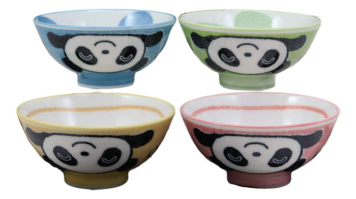 ebros gift Ebros Made In Japan Whimsical Giant Panda In Pastel Colors Porcelain Bowls 4 Piece Set