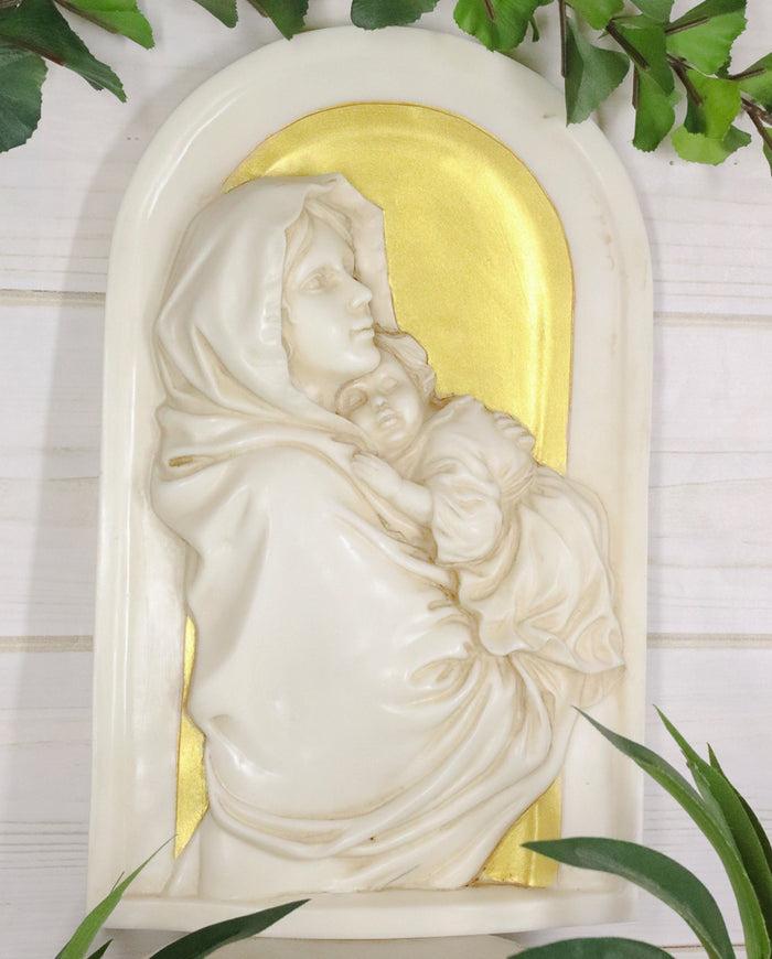 ebros gift Ebros Madonna & Child Wall Plaque Nativity Mary & Baby Jesus Christ Catholic