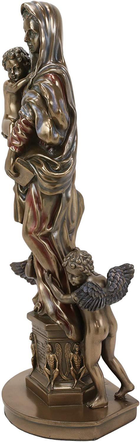 Ebros Gift Ebros Madonna Of The Harpies Statue Catholic Figurine 12"H Del Sarto Replica
