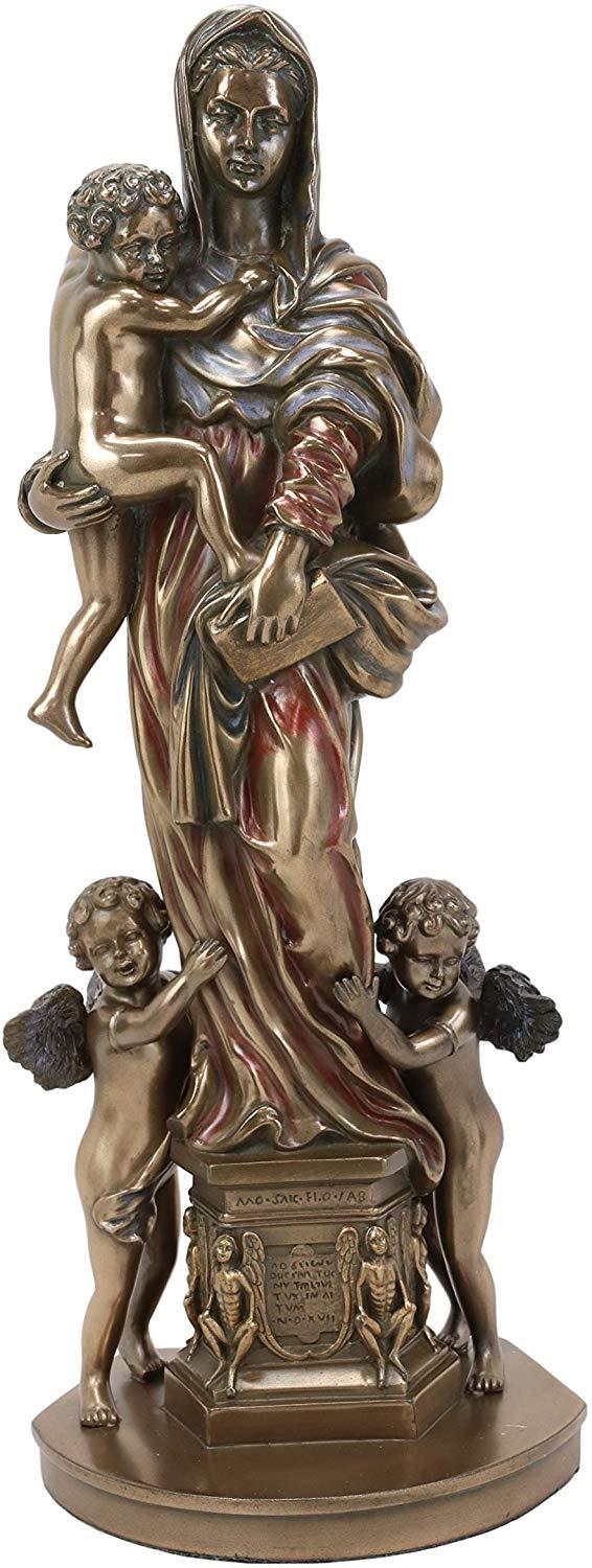 ebros gift Ebros Madonna of The Harpies Statue Catholic Figurine 12"H Del Sarto Replica