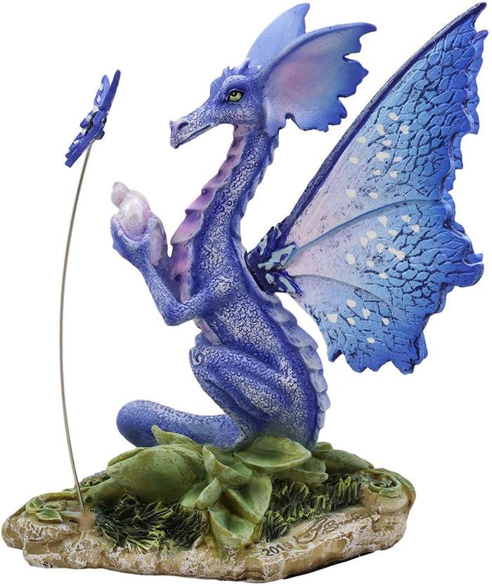 Ebros Gift Ebros Magical Indigo Fairy Dragon By Amy Brown 'Possibilities' Fantasy Figurine