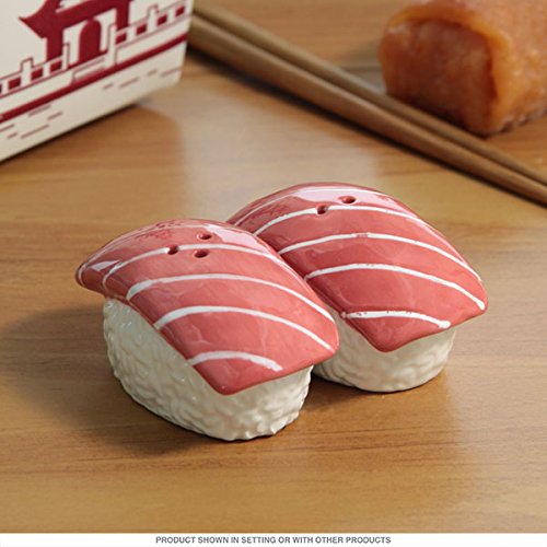 Ebros Gift Ebros Maguro Tuna Sushi Magnetic Fish Salt And Pepper Shakers Novelty Set