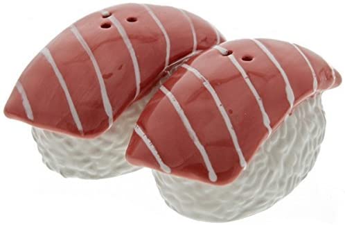 Ebros Gift Ebros Maguro Tuna Sushi Magnetic Fish Salt And Pepper Shakers Novelty Set