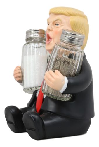 Ebros Gift Ebros Make Flavor Great Again US President Trump Salt & Pepper Shakers Holder
