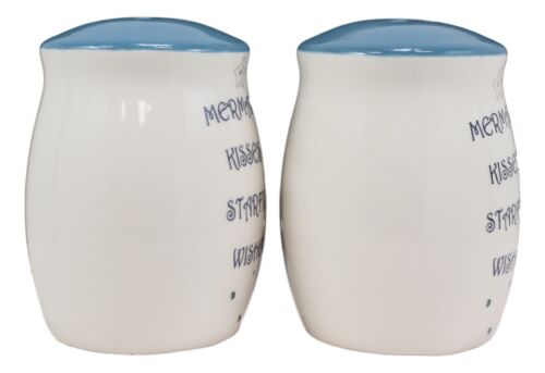 Ebros Gift Ebros Marine Mermaid Kisses Starfish Wishes Ceramic Salt And Pepper Shakers Set