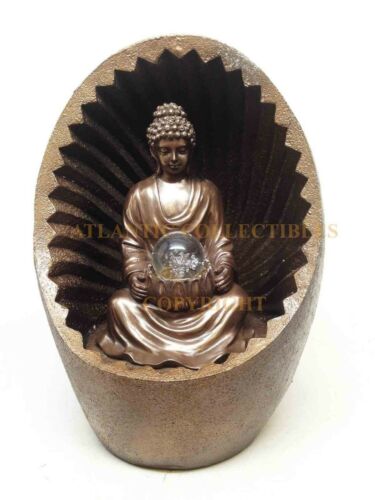 Ebros Gift Ebros Mediating Buddha Internal Energy LED Light Sculpture Bodhisattva Enlightenment