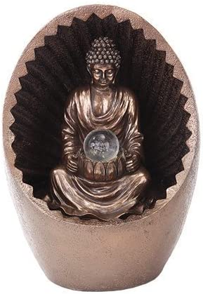 ebros gift Ebros Mediating Buddha Internal Energy LED Light Sculpture Bodhisattva Enlightenment