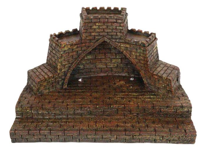 Ebros Gift Ebros Medieval Castle Archway Fortress LED Light Display Stand For Miniature