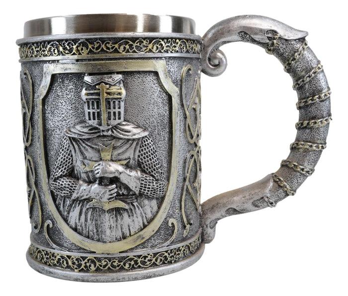 Ebros Gift Ebros Medieval Crusader Knight Of The Cross Mug Armor Suit Large Tankard Mug