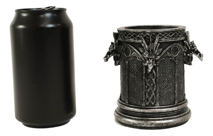 Ebros Gift Ebros Medieval Fantasy Celtic Knotwork Dragon Monument Stationery Holder Statue