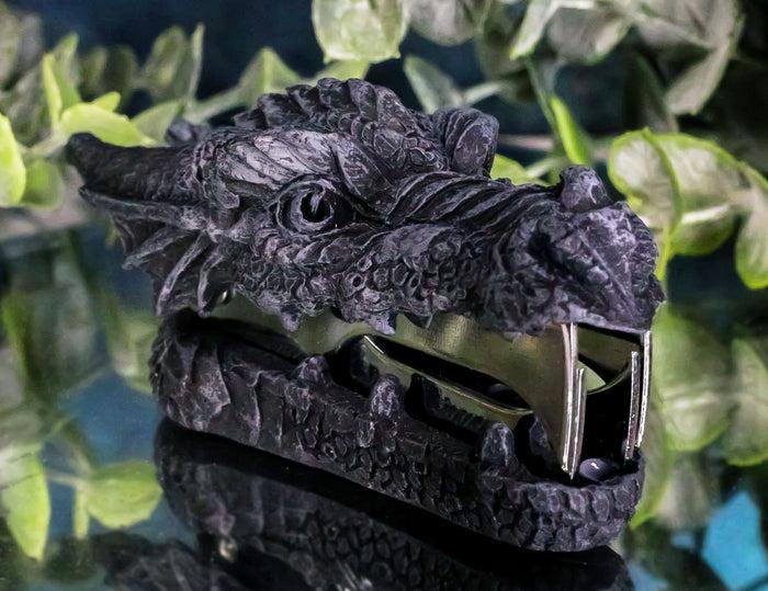 ebros gift Ebros Medieval Fantasy Decor Stationery Smaug Fire Dragon Head Staple Remover Figurine