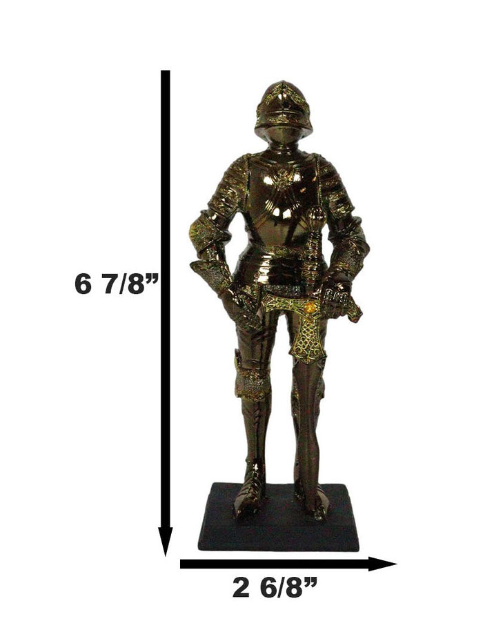 Ebros Gift Ebros Medieval Kingdom European Suit Of Armor Knight Of Chivalry Swordsman Figurine