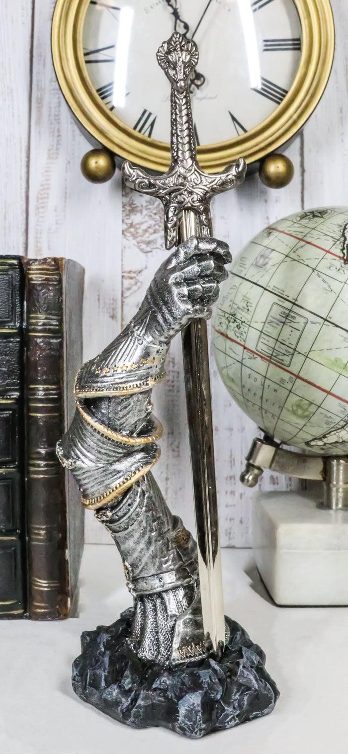 ebros gift Ebros Medieval Knight Suit Of Armor & Excalibur Sword Letter Opener Figurine