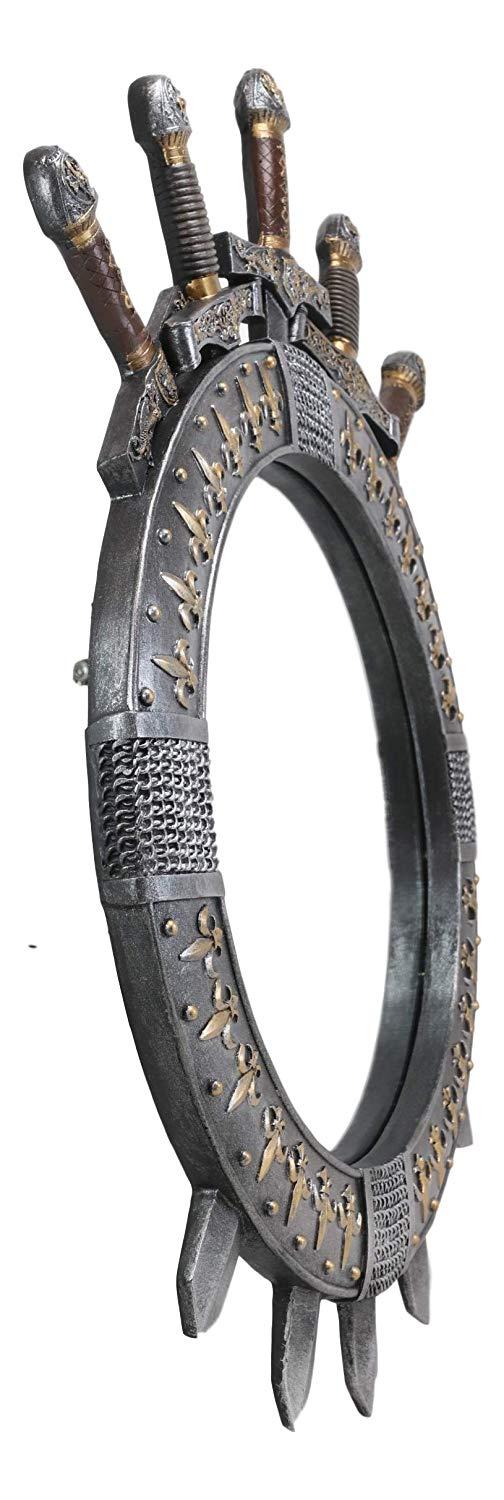 Ebros Gift Ebros Medieval Knight Throne Of Swords Valyrian Steel Blades Clad Wall Mirror