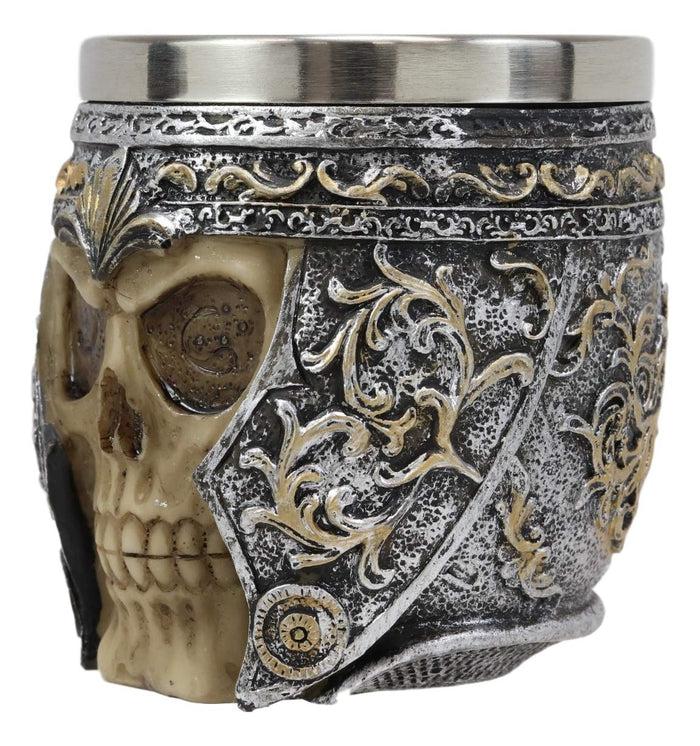 Ebros Gift Ebros Medieval Roman Centurion Knight Skull With Helmet Tea Coffee Cup Mug Set Of 4