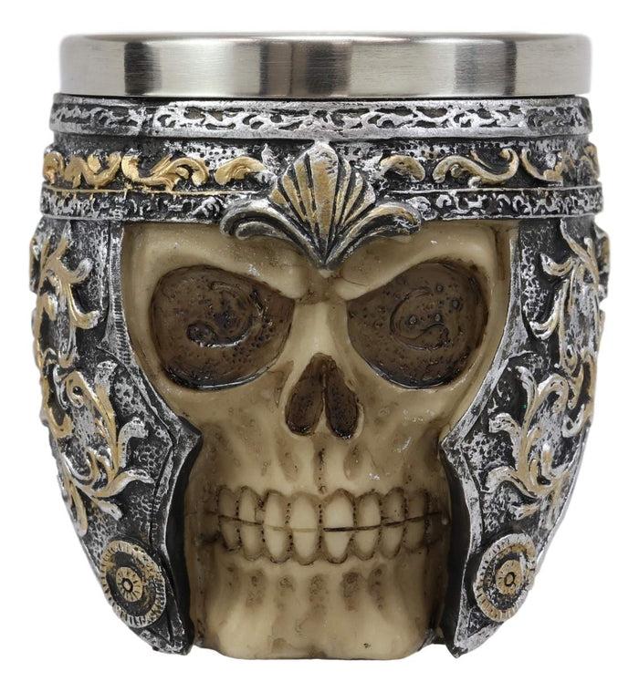 Ebros Gift Ebros Medieval Roman Centurion Knight Skull With Helmet Tea Coffee Cup Mug Set Of 4