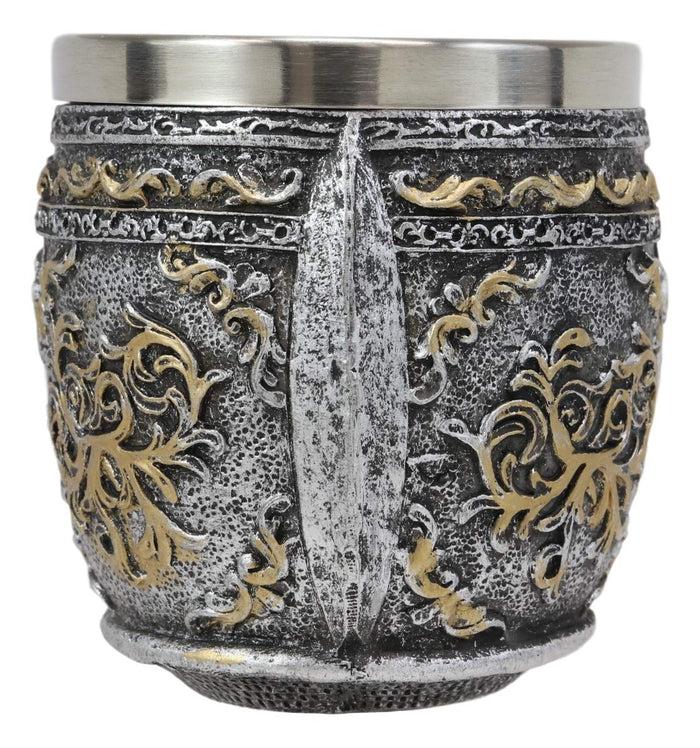 Ebros Gift Ebros Medieval Roman Centurion Knight Skull With Helmet Tea Coffee Cup Mug Set Of 4