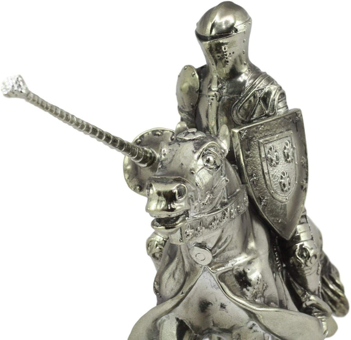 Ebros Gift Ebros Medieval Suit Of Armor Knight Jousting On Horse Statue Medieval Tournament Heavy Cavalry Champion With Lance Decorative Figurine