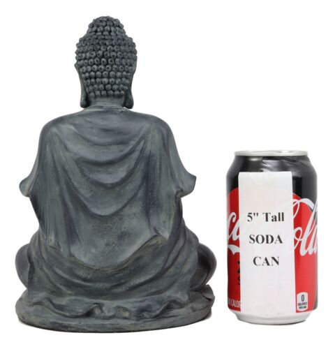 Ebros Gift Ebros Meditating Buddha Shakyamuni On Lotus Seat Tea Light Votive Candle Holder Statue