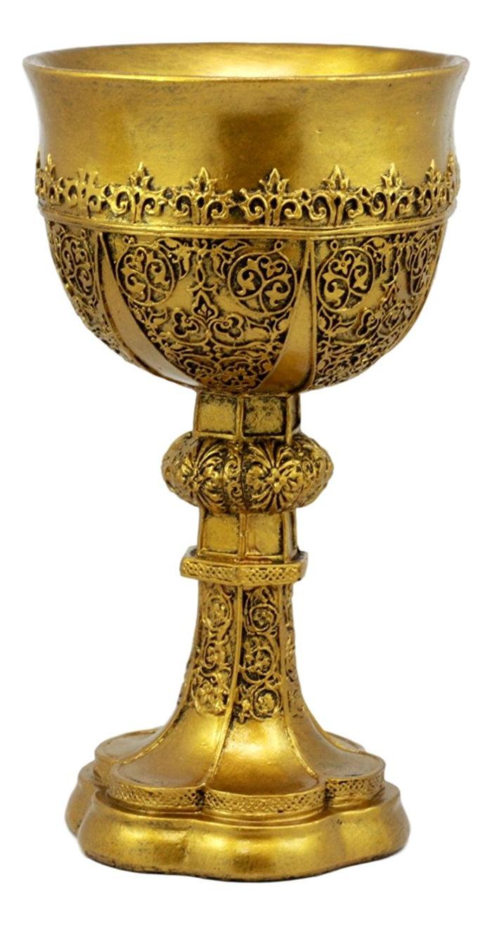 Ebros Gift Ebros Merlin's Holy Grail The Golden Cup Of Life Chalice Ceremonial Cup Arthur