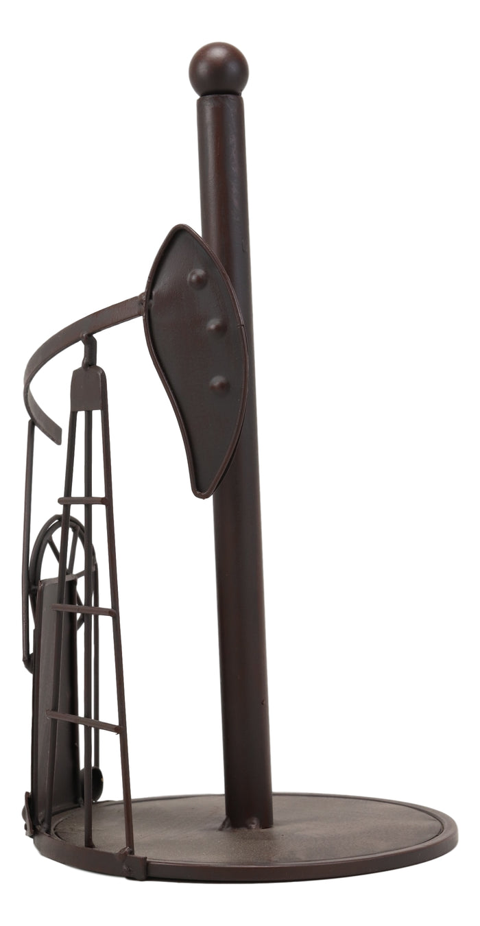 Ebros Gift Ebros Metal Vintage Oil And Gas Derrick Rig Platform Paper Towel Holder Display Stand