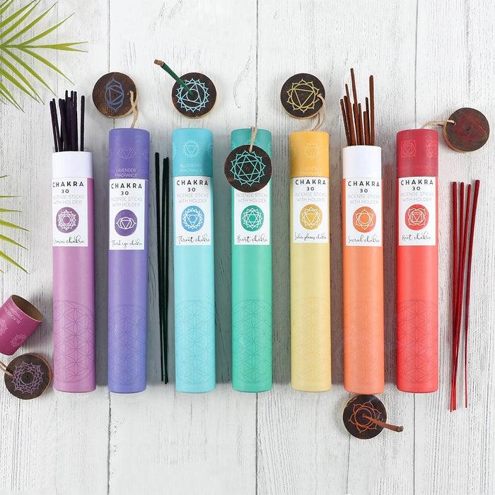 Ebros Gift Ebros Metaphysical 7 Chakra Zones Mixed Fragrance Incense Sticks Starter Pack Of 28