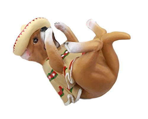 Ebros Gift Ebros Mexican Chihuahua Poncho Sombrero Decorative Wine Bottle Holder Rack