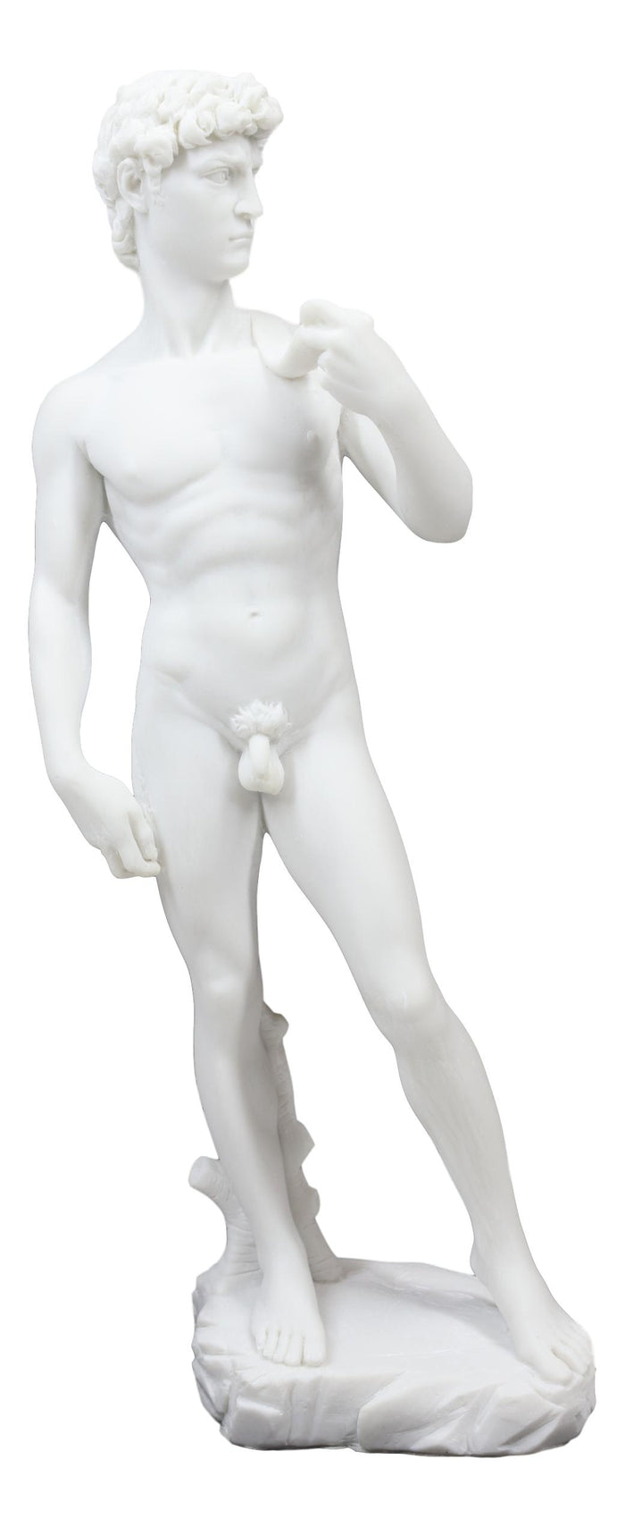 Ebros Gift Ebros Michelangelo Masterpiece David Statue Florence Cathedral Renaissance Art King David Figurine Catholic Christian Biblical Historical Hero Sculpture (Off White)