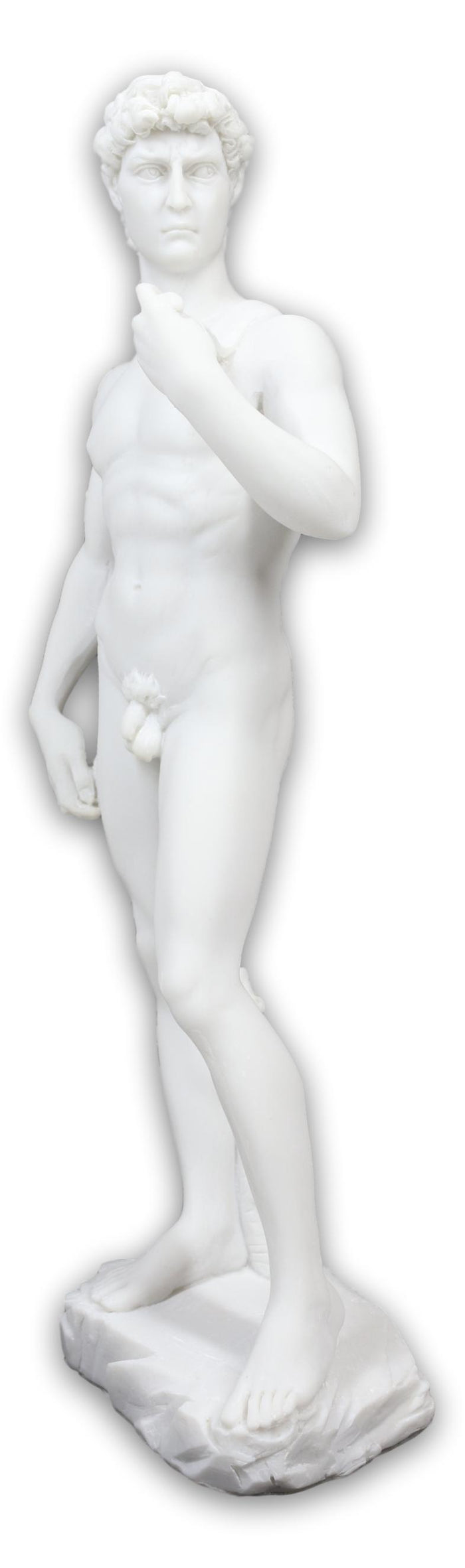 Ebros Gift Ebros Michelangelo Masterpiece David Statue Florence Cathedral Renaissance Art King David Figurine Catholic Christian Biblical Historical Hero Sculpture (Off White)