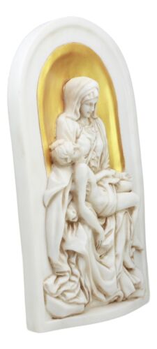 Ebros Gift Ebros Michelangelo Saint Peter's Basilica La Pieta Wall Decor Plaque Figurine Resin