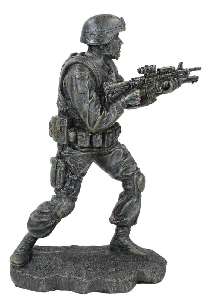 Ebros Gift Ebros Military Solider In Battle Figurine 7.25 Inch Tall
