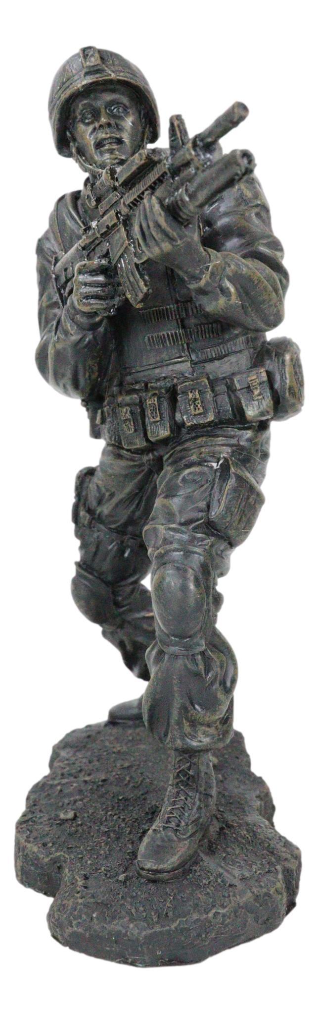 Ebros Gift Ebros Military Solider In Battle Figurine 7.25 Inch Tall