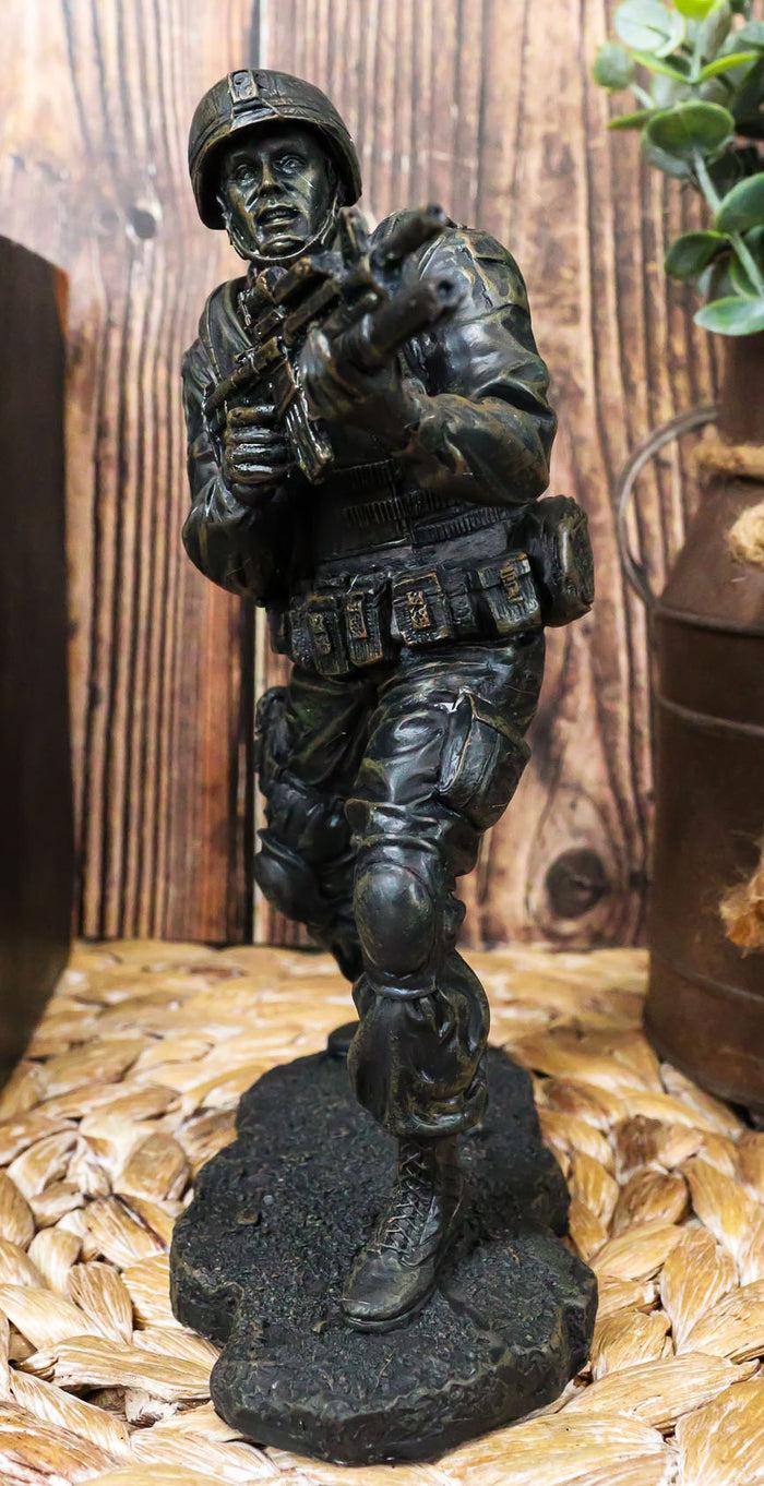 ebros gift Ebros Military Solider In Battle Figurine 7.25 Inch Tall