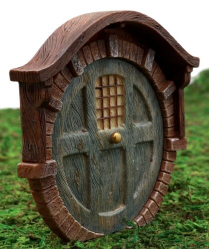 Ebros Gift Ebros Miniature Fairy Garden Gnome Hobbit Dwarf Dome Vault Brick House Door 4"H