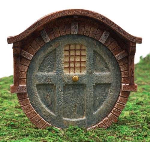 ebros gift Ebros Miniature Fairy Garden Gnome Hobbit Dwarf Dome Vault Brick House Door 4"H