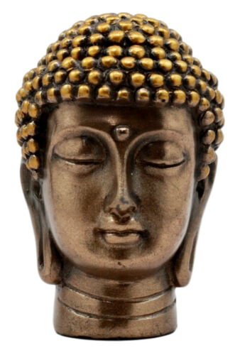 ebros gift Ebros Miniature Talisman Buddha Gautama Head Figurine 2"Tall Eastern Enlightenment