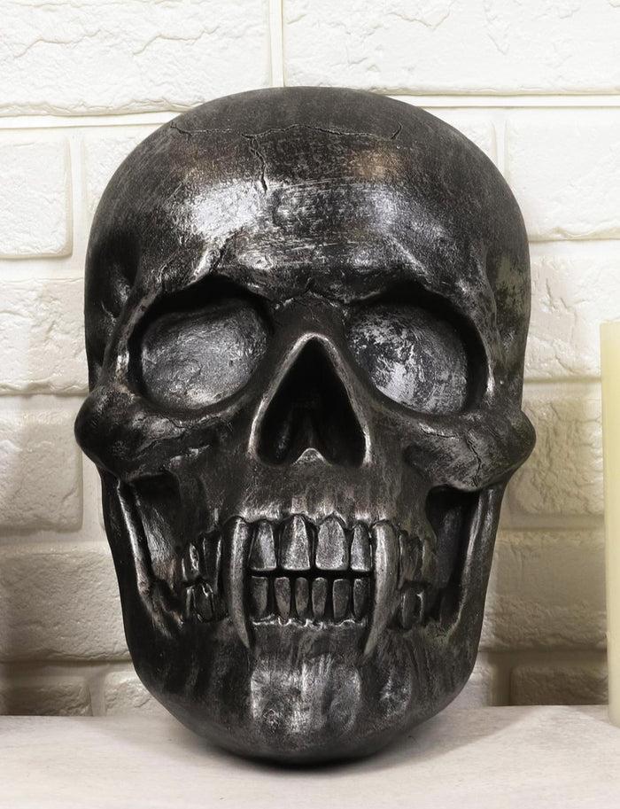 Ebros Gift Ebros Morbid Ghastly Demon Vampire Fanged Skull Hanging Wall Decor Plaque 9"H