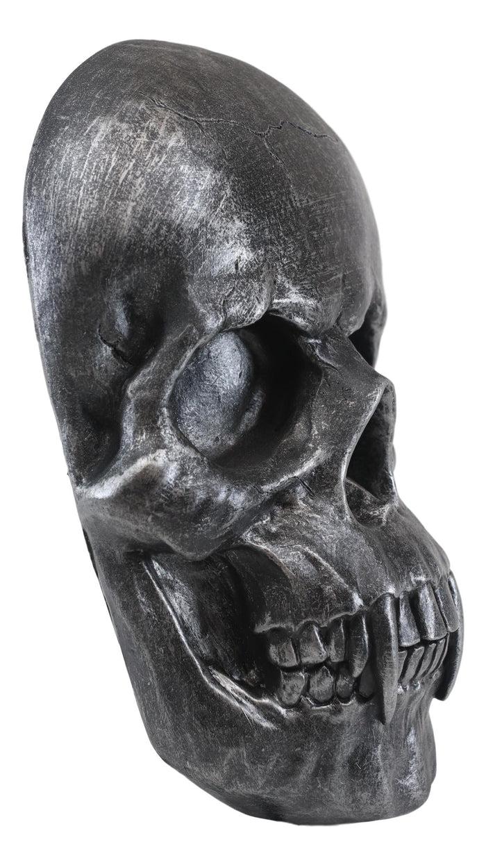 Ebros Gift Ebros Morbid Ghastly Demon Vampire Fanged Skull Hanging Wall Decor Plaque 9"H