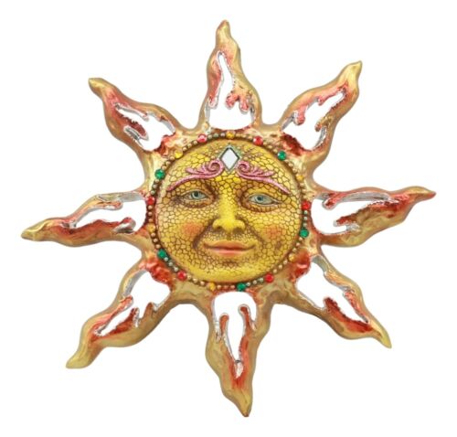 Ebros Gift Ebros Mosaic Celestial Solar Radiant Surya Sun God Wall Decor 11"Wide Figurine