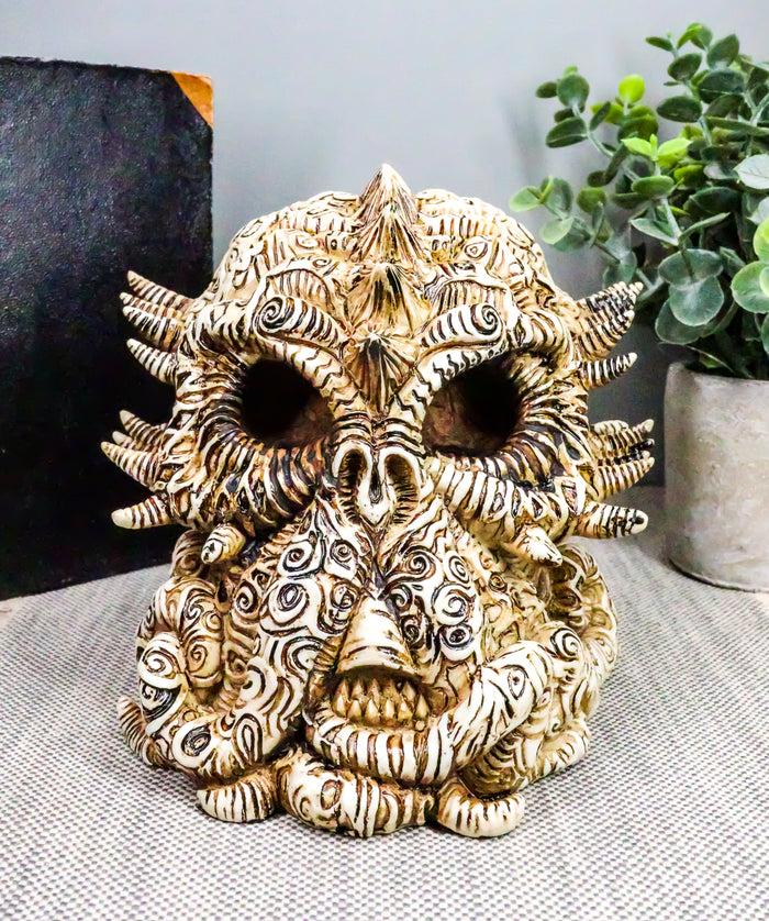 ebros gift Ebros Mythological God Cthulhu Skull Statue 7" Long Alien Monster Kraken Octopus Decorative Figurine