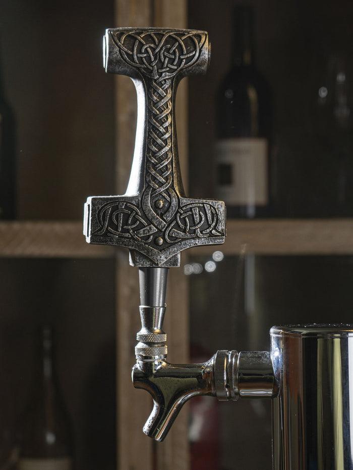 ebros gift Ebros Mythology God Thor Hammer Mjolnir Novelty Beer Tap Handle Figurine With Base