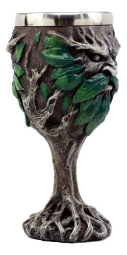 Ebros Gift Ebros Myths & Legends Mysterious Forest Spirit Greenman Deity Wine Goblet Chalice Cup